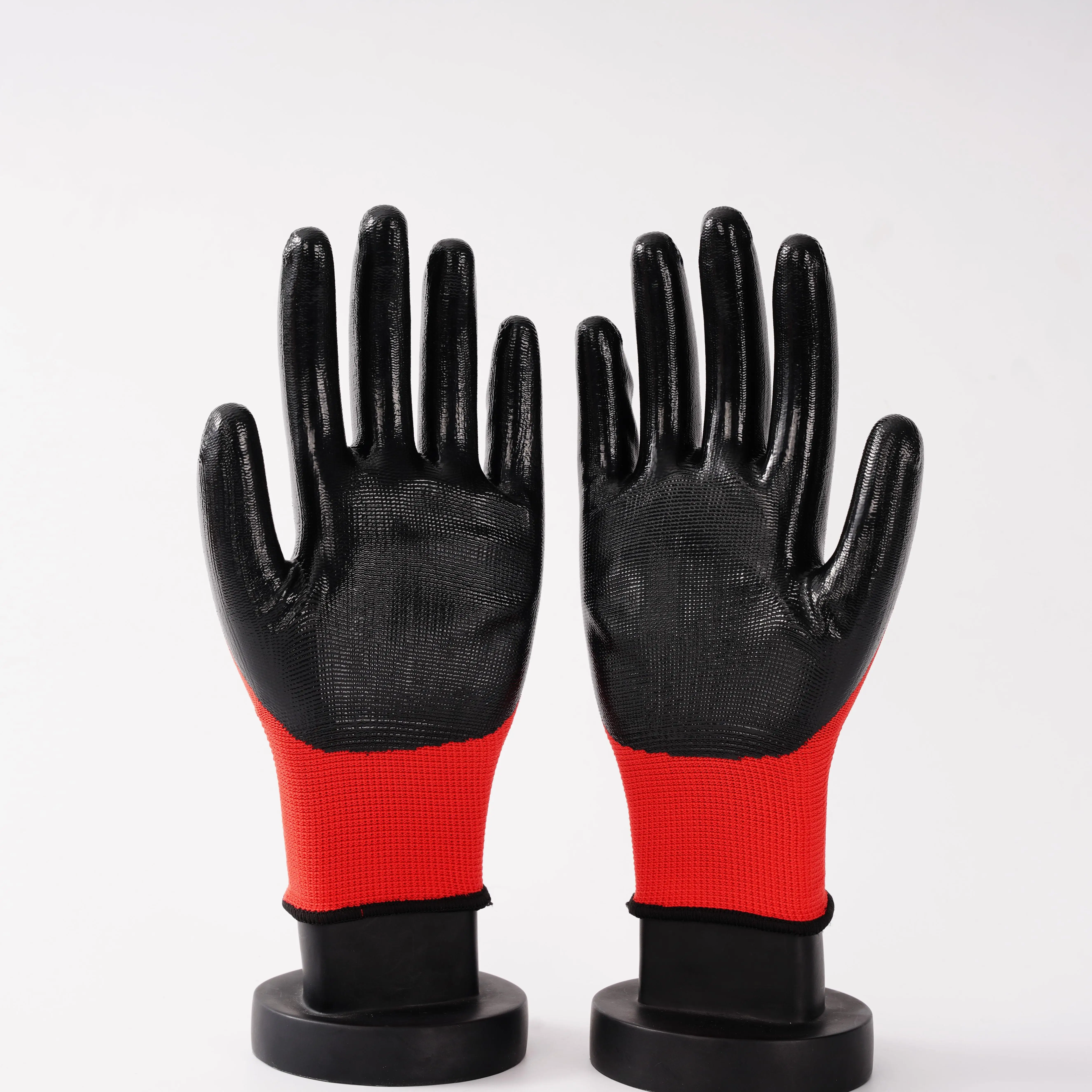 Factory Custom Malaysia Gloves For Isopropyl Alcohol Nitrile Coated Glove
