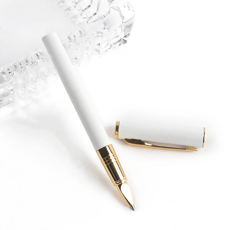 Jovesun Hot sale business promotion fashion style signature pen gun black rose gold clip custom logo heavy metal roller pen