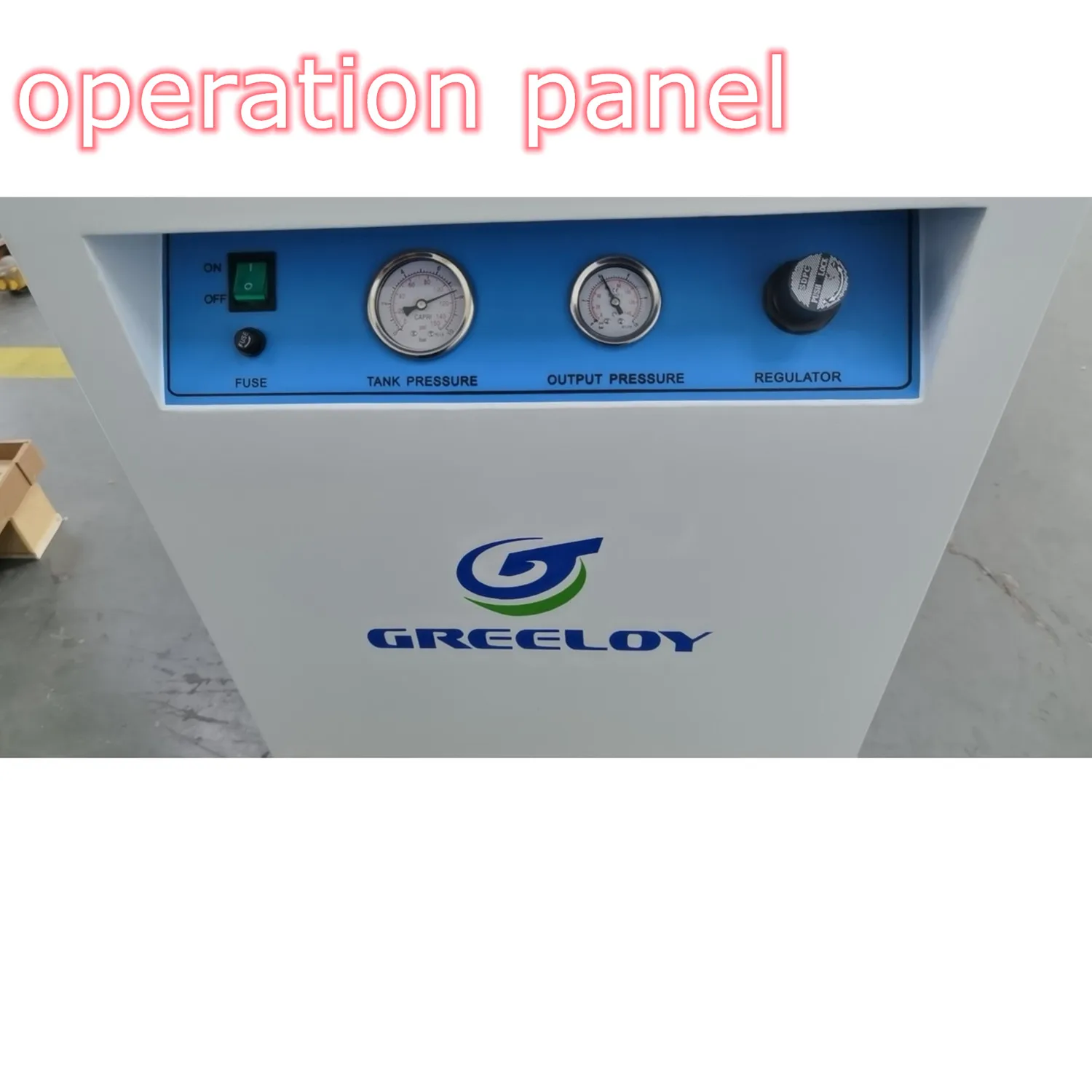 Dental oilless silence air compressor with isolation box and dryer