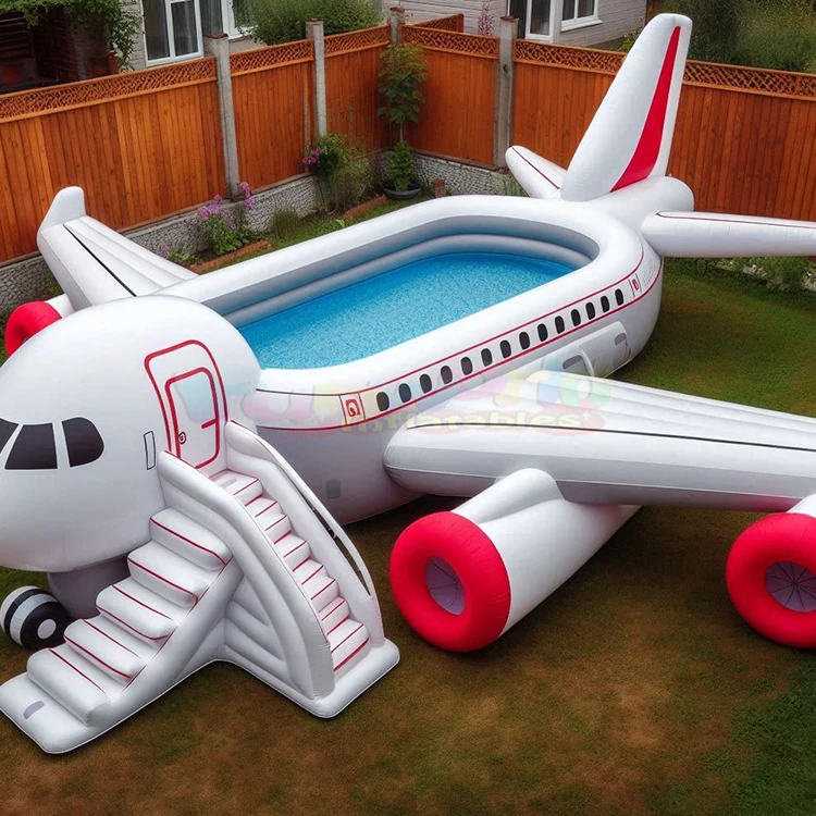 Inflatable swimming pool plane large family adult pool piscinas grand fold fish pond heighten thickened paddling pool