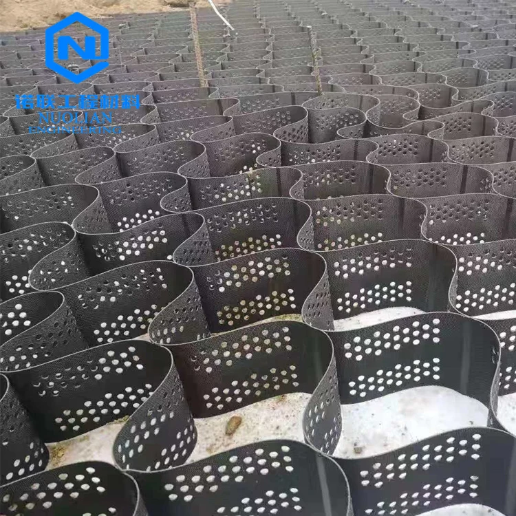 Customized color Yellow Green Grey Black Plastic Geocel used in Road Construction Geocells Ground Grid Geocell