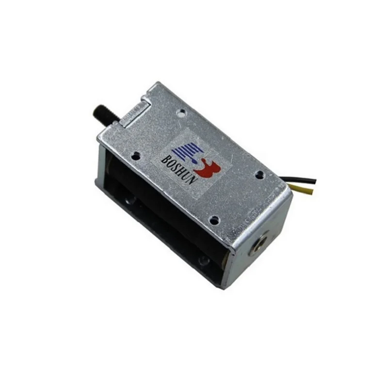 Настройка BS-1253 DC12V с открытой рамой электромагнитный Электрический удерживающий толкатель соленоид