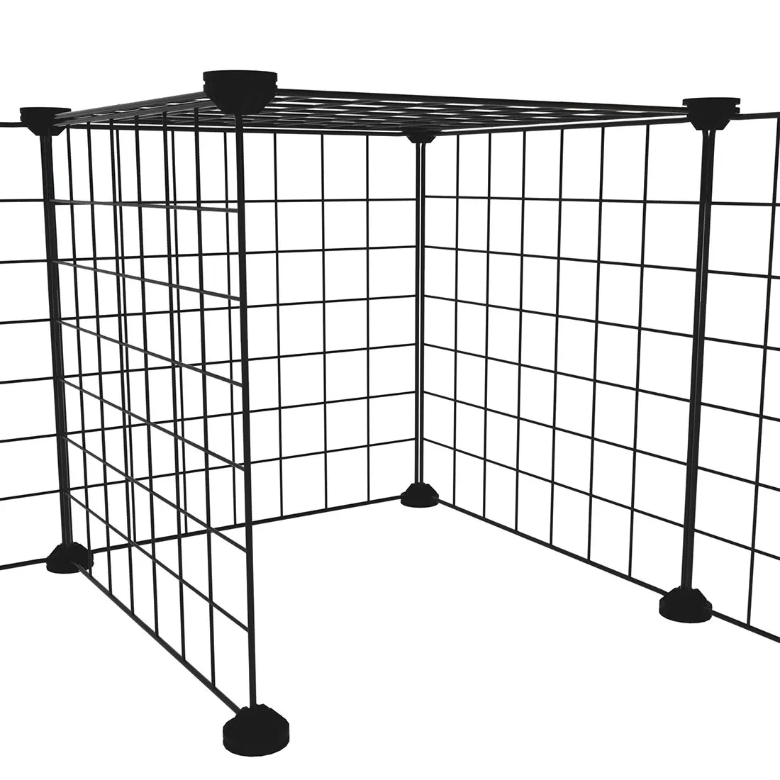 Yoellen оптовая продажа 16 панели ящик для хранения вещей из металлической проволоки многоугольный игровой бассейн двор DIY мелких животных Кролик свинок щенок переносный забор клетки домашних