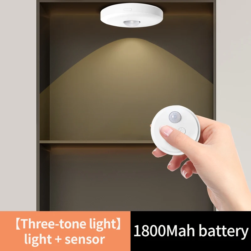 Smart Led Automatic Sensors Lights Color Industrial Mark Sensor Photoelectric Battery Powered Led Night Lamp With Remote Control