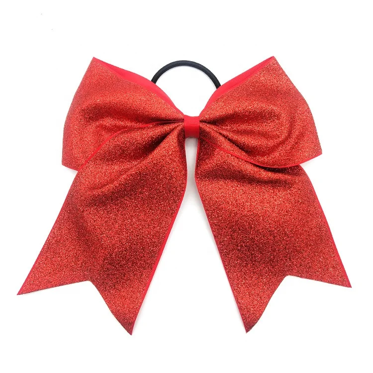 Factory custom 7 inch big boutique girl butterfly cheer hair bow