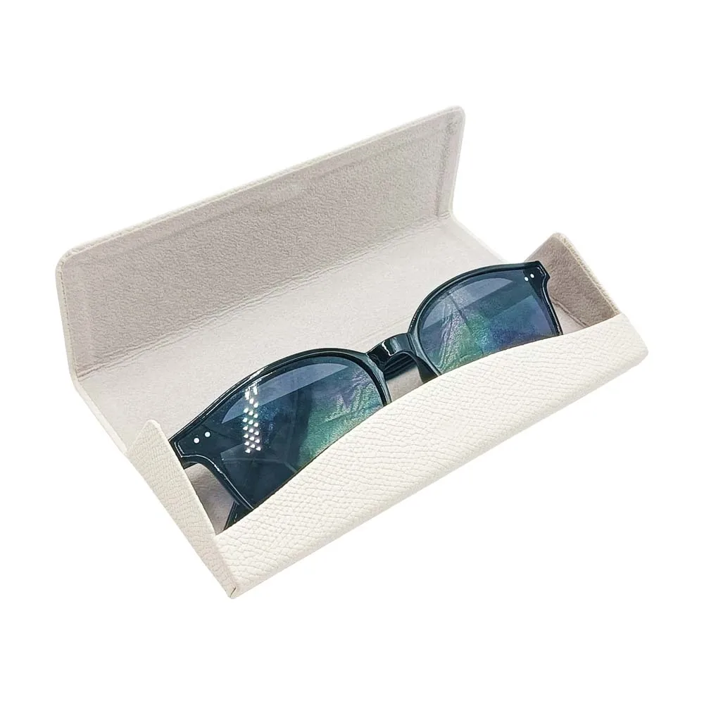 Direct Manufacturer Embossed Logo Custom PU Leather Eyeglasses Case Handmade Optical Packing spectacle cases