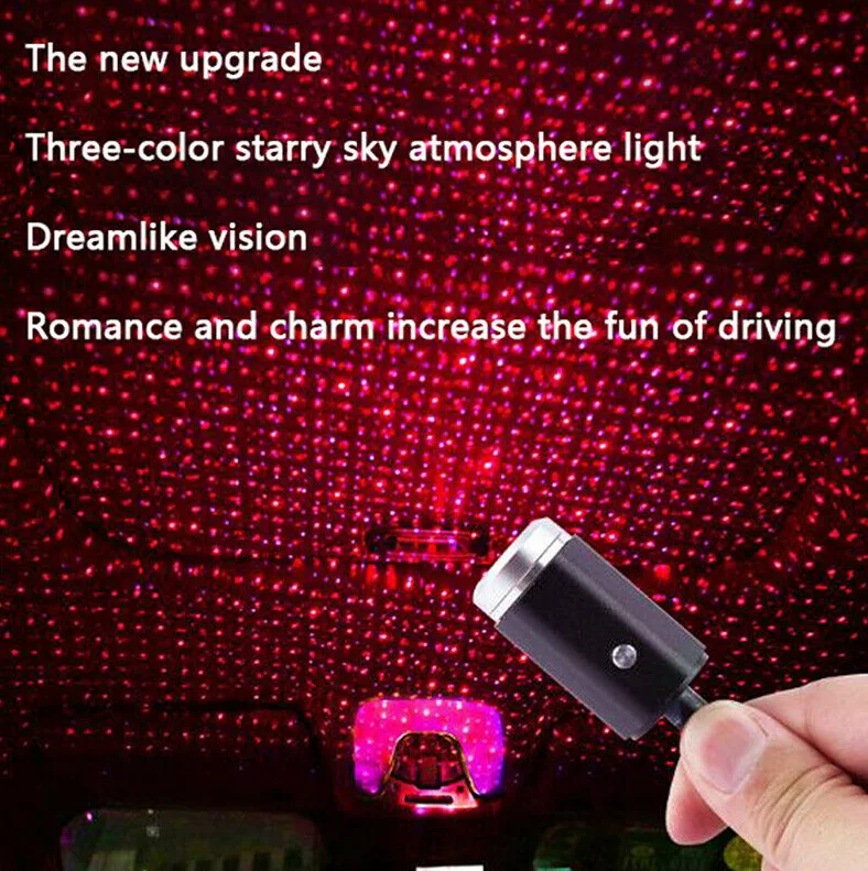 USB Durable Mini Star Light LED Night Light Car Projection Lamp Starry Sky Bendable Portable Atmosphere Decorations Lamp
