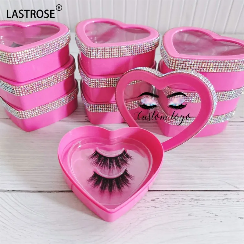 bling rhinestone your own logo eyelash packaging box private label diamond empty eyelashes cases for lashes