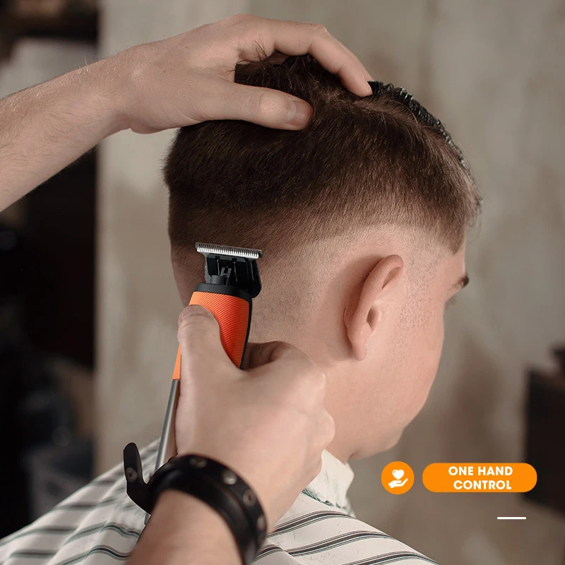 Resuxi LK-1928 T-blade Trimmer for Men Professional USB-C Charging Small Powerful LCD Hair Trimmer with IPX6 Electric English