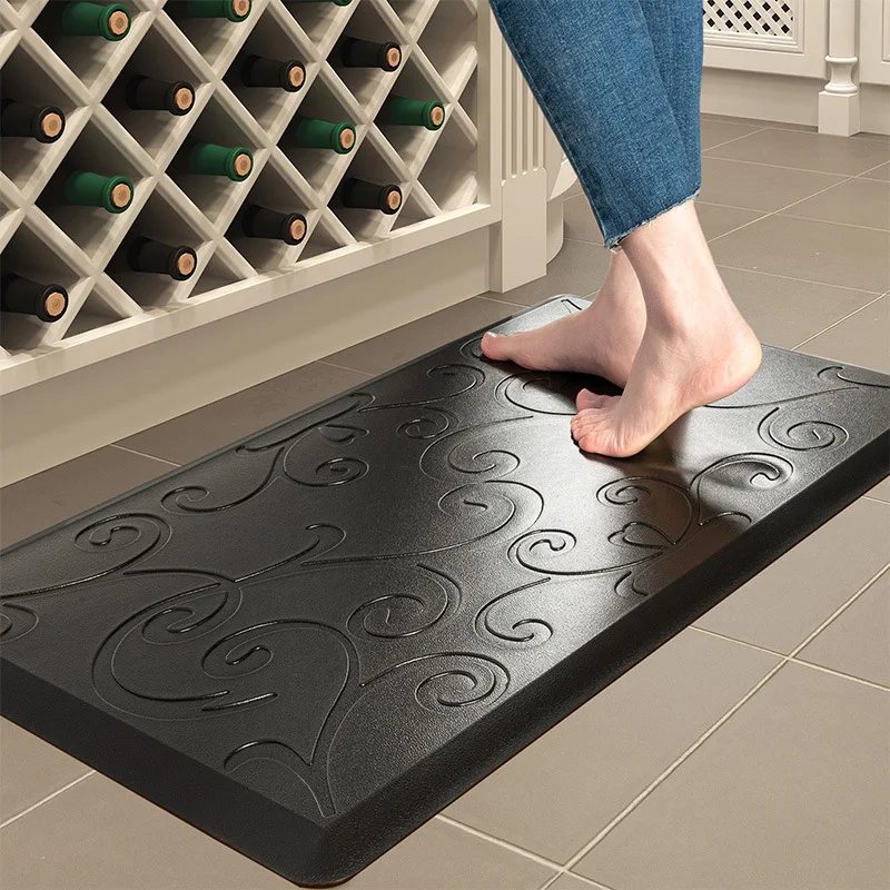 Customized New Anti fatigue Indoor Mat Kitchen Soft Thicker Floor Rugs Carved Floor Thicken Bath Useful Easy Clean Carpet