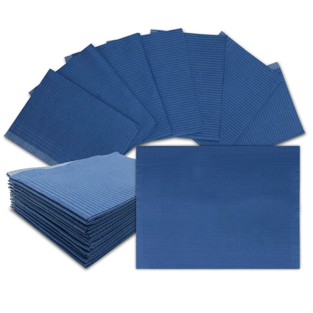 Waterproof Absorbent Tray Pad Cleaning Table Mat Cover Disposable Tattoo Dental Bibs 3ply Black Lap Cloths Sheets