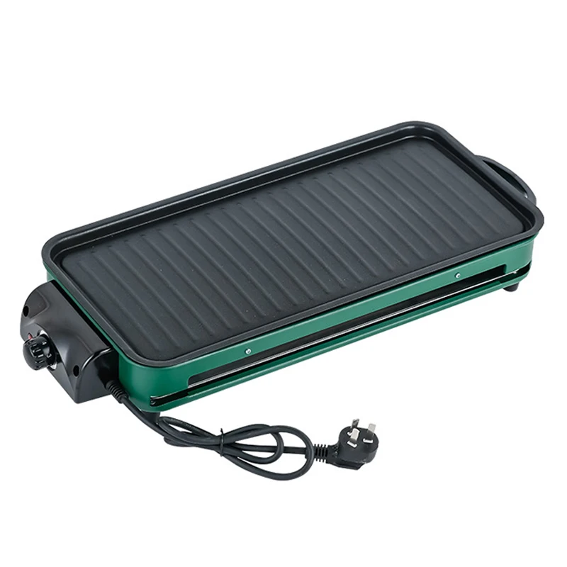 Electric Barbeque Grill Dismountable Oil Collector  Non-Stick Cooking Surface temperature control  SMOKELESS