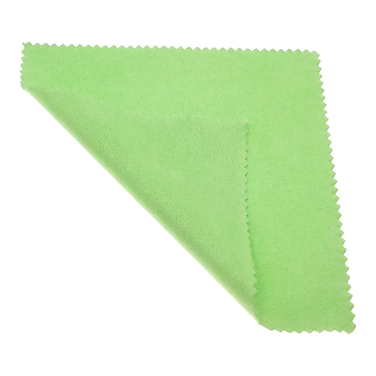 Green Microfiber Microfibre Eyeglass Cloth