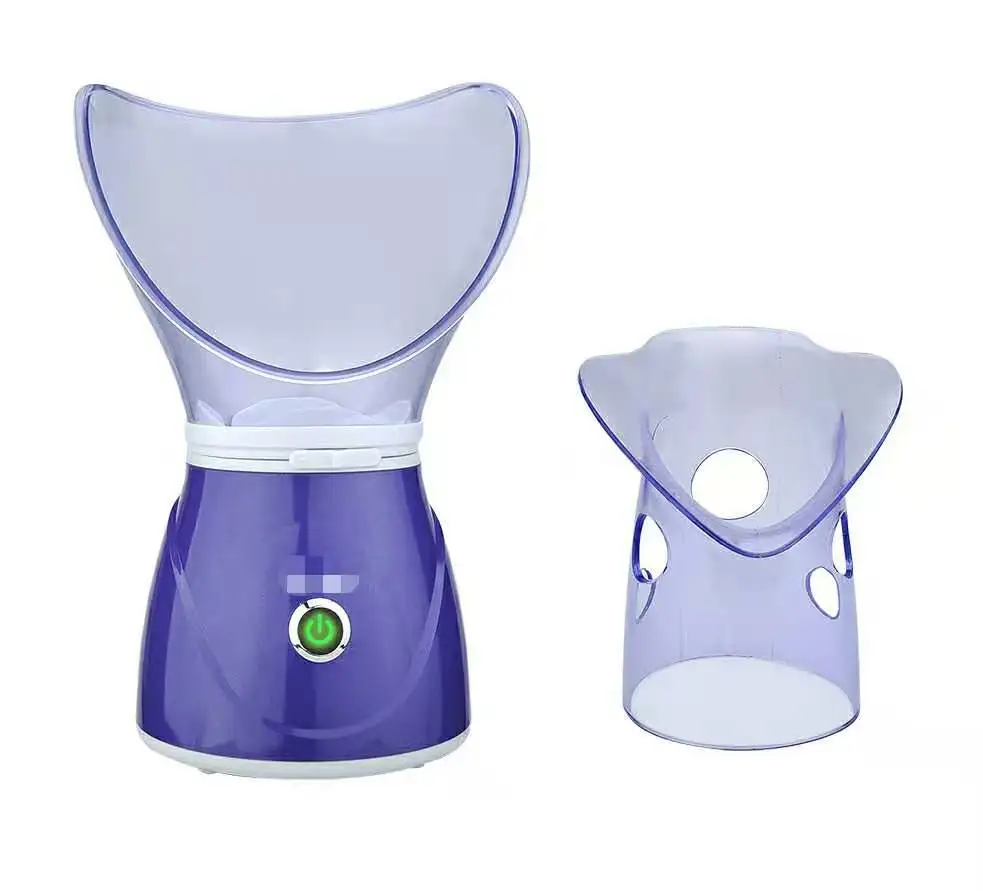 Паровой ингалятор с вапорайзером, паровой аппарат для лица с нанотеплым распылением, 120 мл, большой, для дома, для бани красоты, спа-салона, розовый/белый