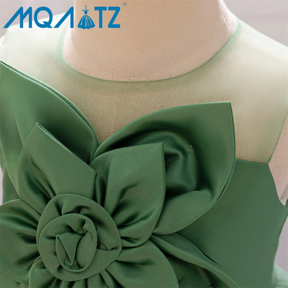 MQATZ новая 3D наклейка без рукавов из кованой ткани сетчатая модель подиумное платье принцессы на день рождения детское праздничное L2309XZ