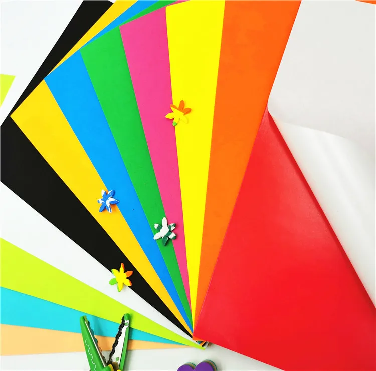 Super Quality Color EVA Foam Board for Sale in A4 50x70 60x90cm Size Different Thickness with Self Adhesive Backside