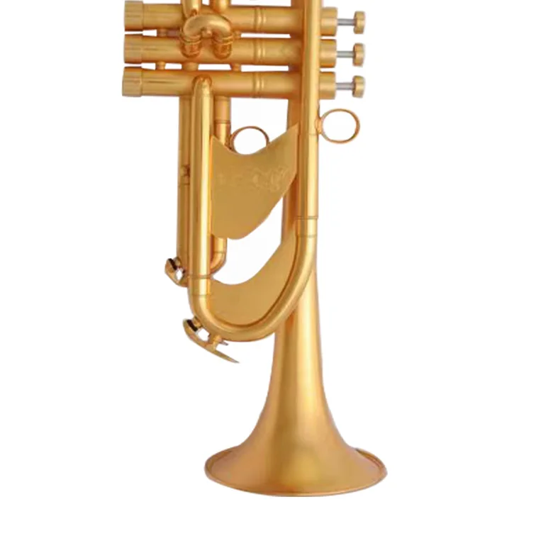 Factory directly selling Bb tuning gold plated heavy model trumpet