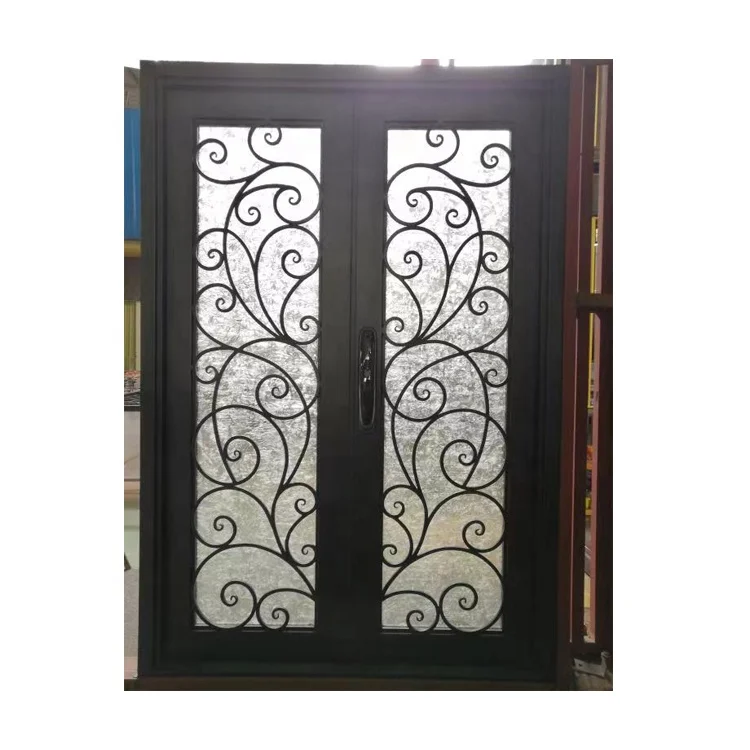 Wrought Courtyard Barn Handles Forging And Doors King Machine Gate Lock Mesh Fence 32 X 80 Right Handed Open Handle Iron Door