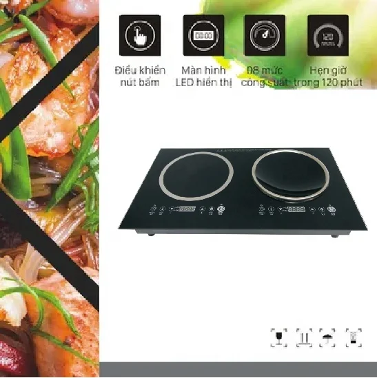 Kitchen Appliance Commercial 2 Burner Built-In Smart Induction Cooktop Induction Cookers