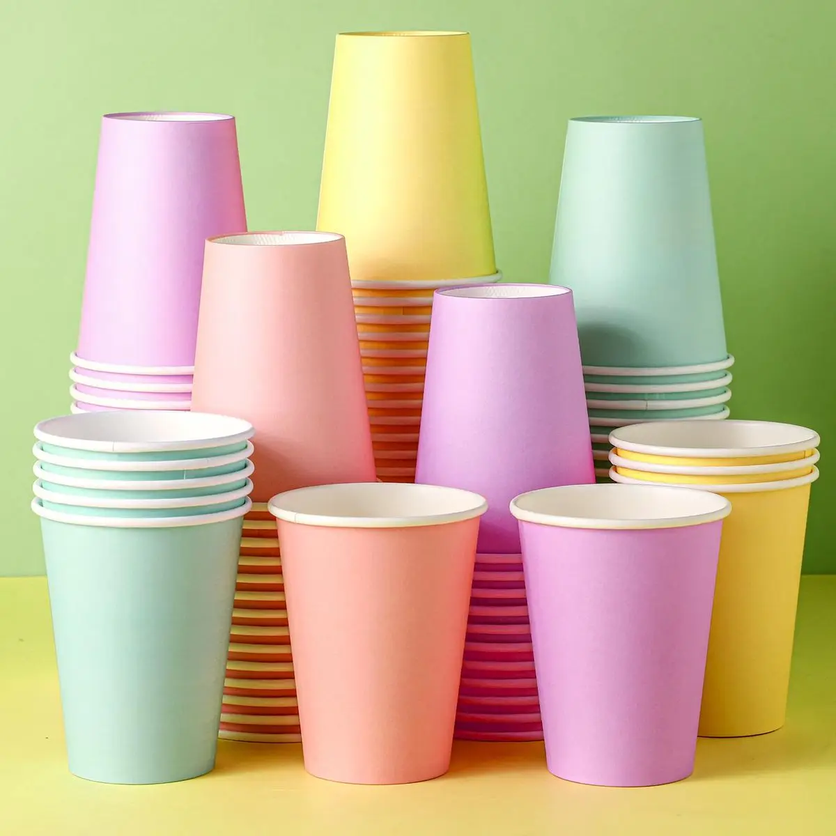 Double Wall Disposable Kraft Paper Cup for Coffee Wine Tequila Custom Logo Print Embossing and Stamping Craft Paper Material