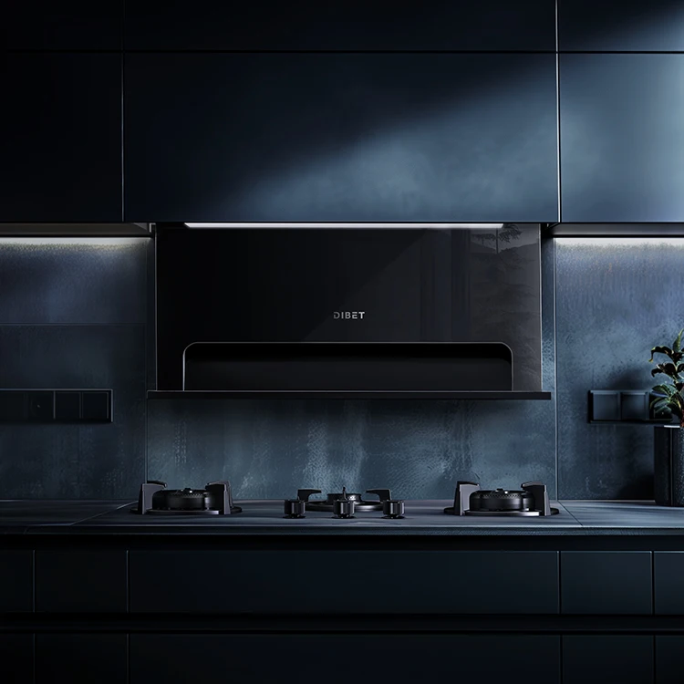 Low Noise Kitchen Cooking Full Hidden Lifting Side Range Hood Household