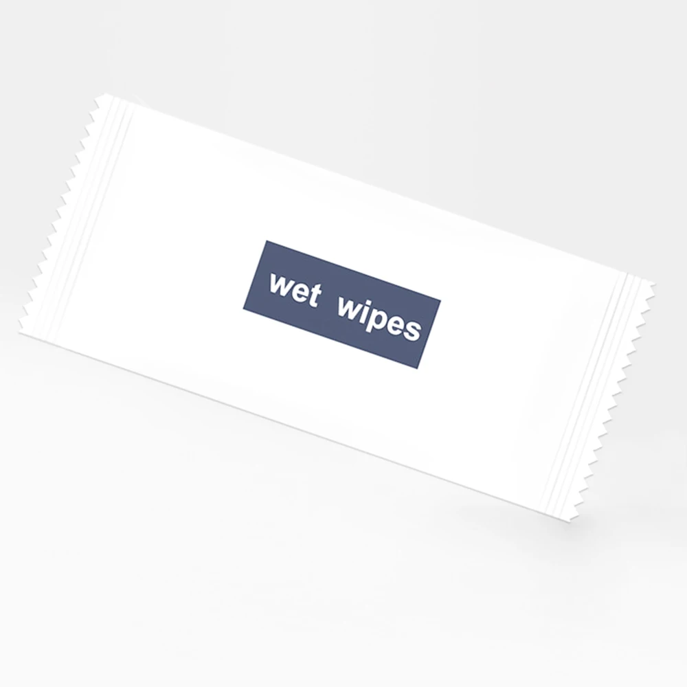 Disposable Portable Indivally Wrapped Hotels Restaurants Airlines Cleaning Tissue Wet Wipes