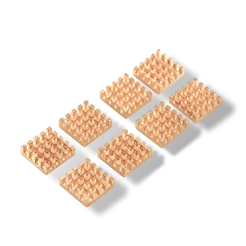 Heat Sink Manufacture Custom Mini 15*15*5mm RAM Copper heatsink  for Computer CPU