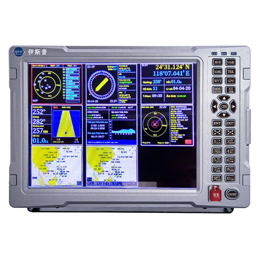 YSP 12 inch boat water depth finder single beam sonar transducer echosounder fish finder