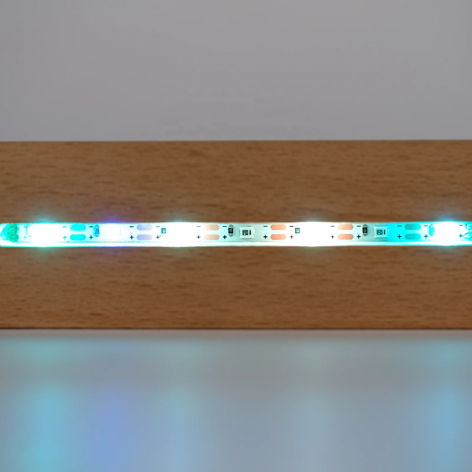 Rgb Beech Wooden Led Light Base Rectangular Oval Solid Wood Lamp Base For Diy Acrylic