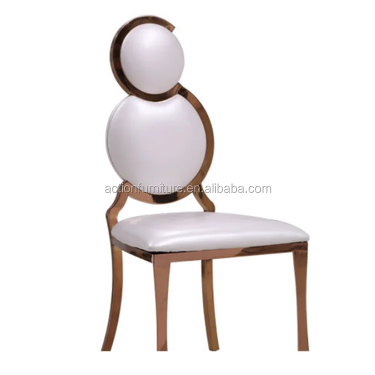 gold metal event wedding chairs for bride reception decoration party and concert