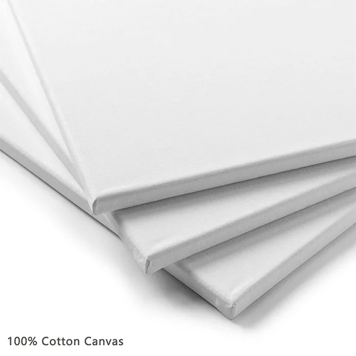 MEEDEN 280G 100% Cotton Wood Stretched Canvas Boards for Painting