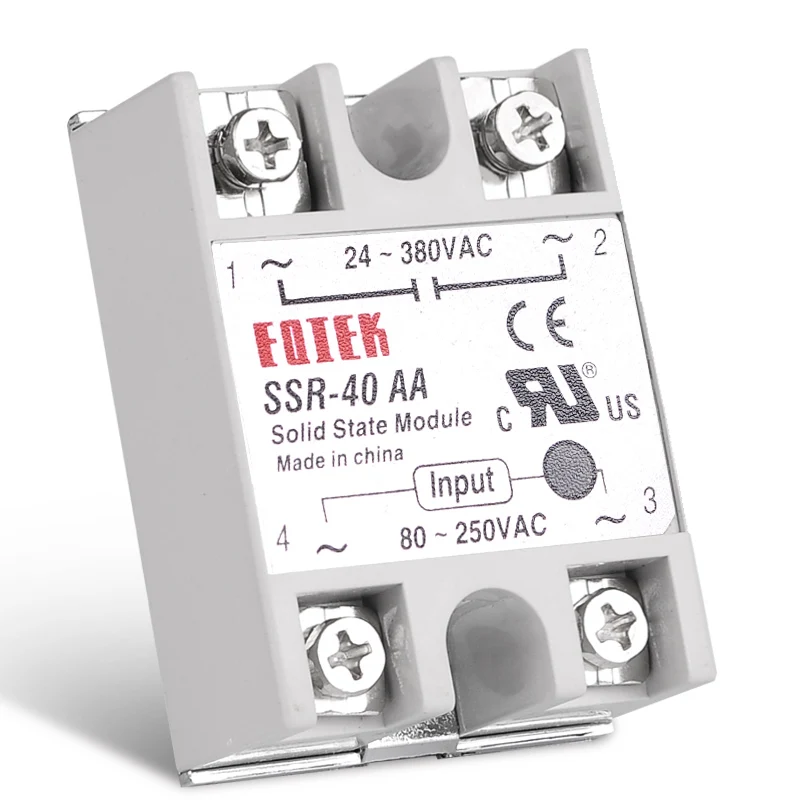 AC-AC Single Phase Solid State Relay 10A 25A 40A 60A SSR Module SSR 10AA 25AA 40AA 60AA 80-250V AC 220V To 24-380V