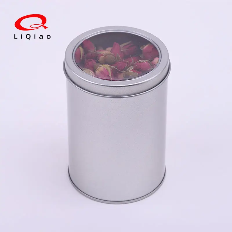 Manufacturers Customizable Embossing Flat Cover Tea Gift jar Tinplate Box Metal Packaging Coffee Bean Tin Can