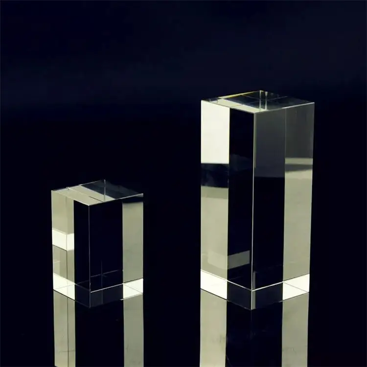 Honor of crystal Customized K9 Crystal Glass 3d Laser Engraved Glass Block Anniversary Gifts Blank Crysta