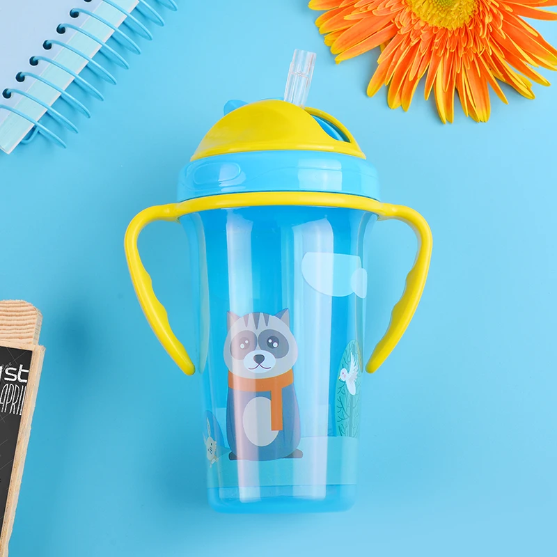 
Wholesale New design kids drinking bottle baby water cup with straw 