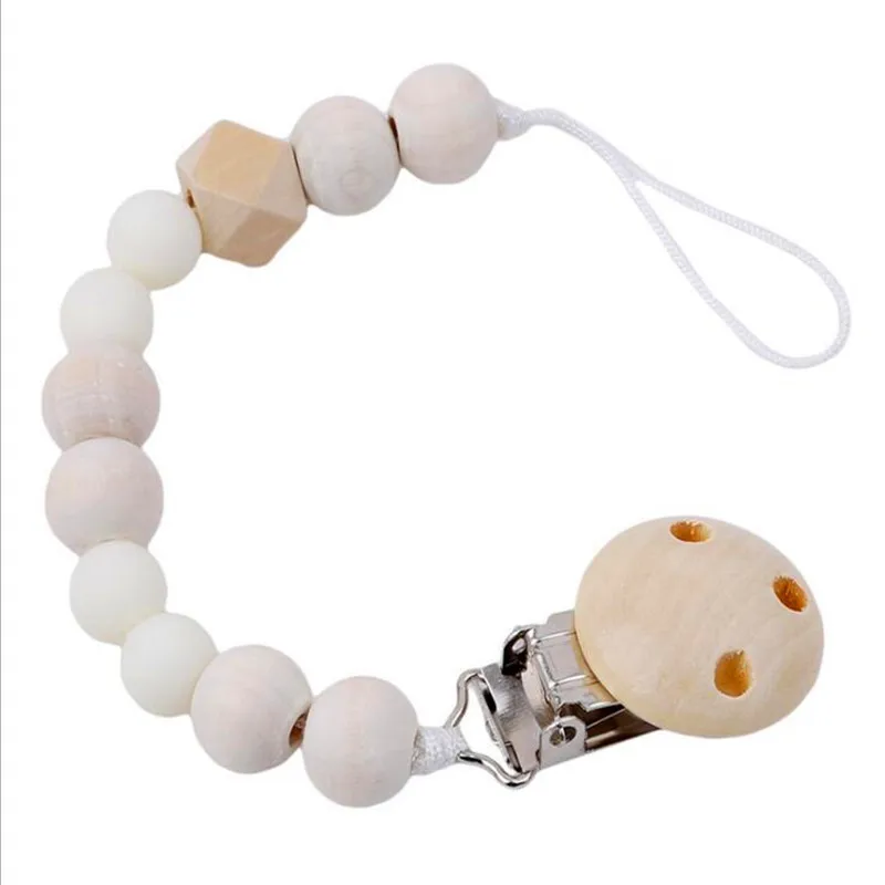 Силиконовые деревянные зажимы для соски для новорожденных, держатель для прорезывания зубов, цепь, жевательная игрушка, новый и милый мультяшный привлекательный дизайн