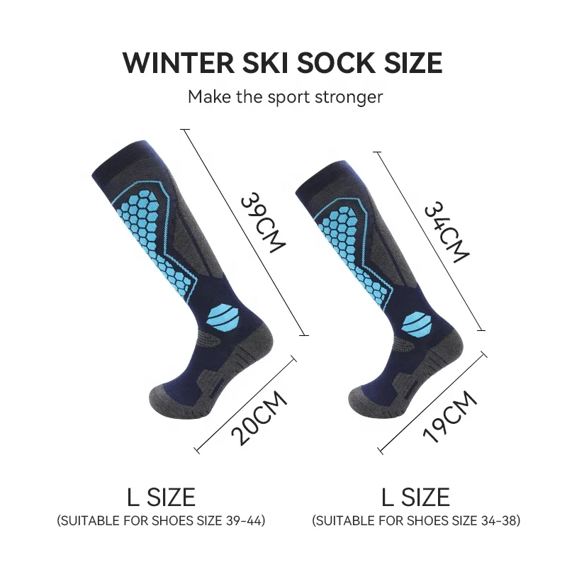 LINGTU 8208 wool socks thick warm winter women socks winter warm heavy merino wool ski socks