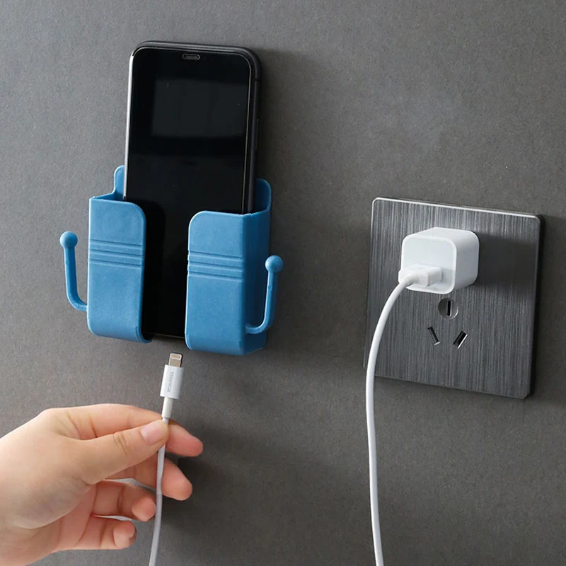 Mobile Phone Wall Holder For phone Universal Cellphone Charge Hook Hanging Stand Bracket Hooks Charging Dock for Bedroom Toile