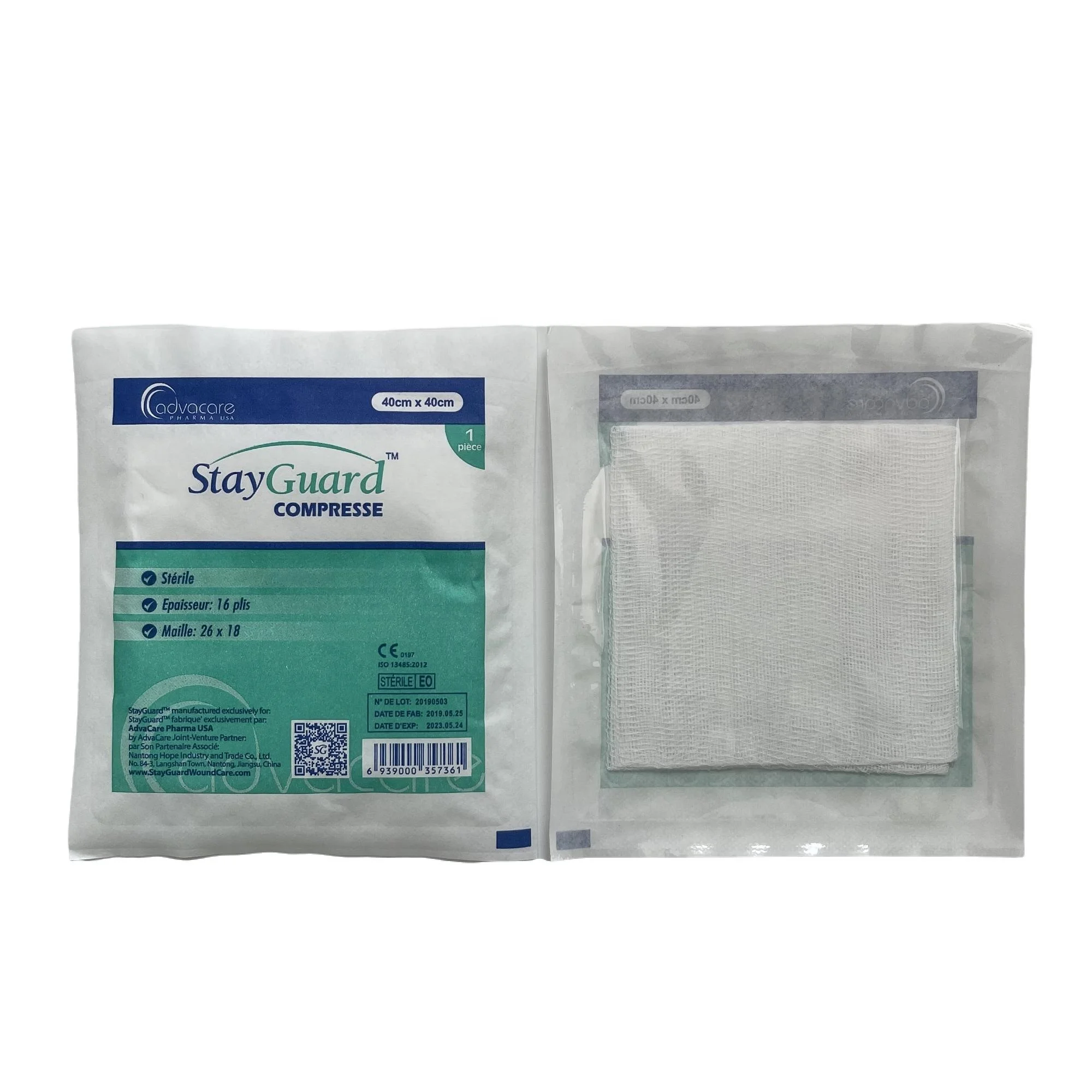 cotton medical gauze sterile hospital gauze pad compressed gauze 10x10