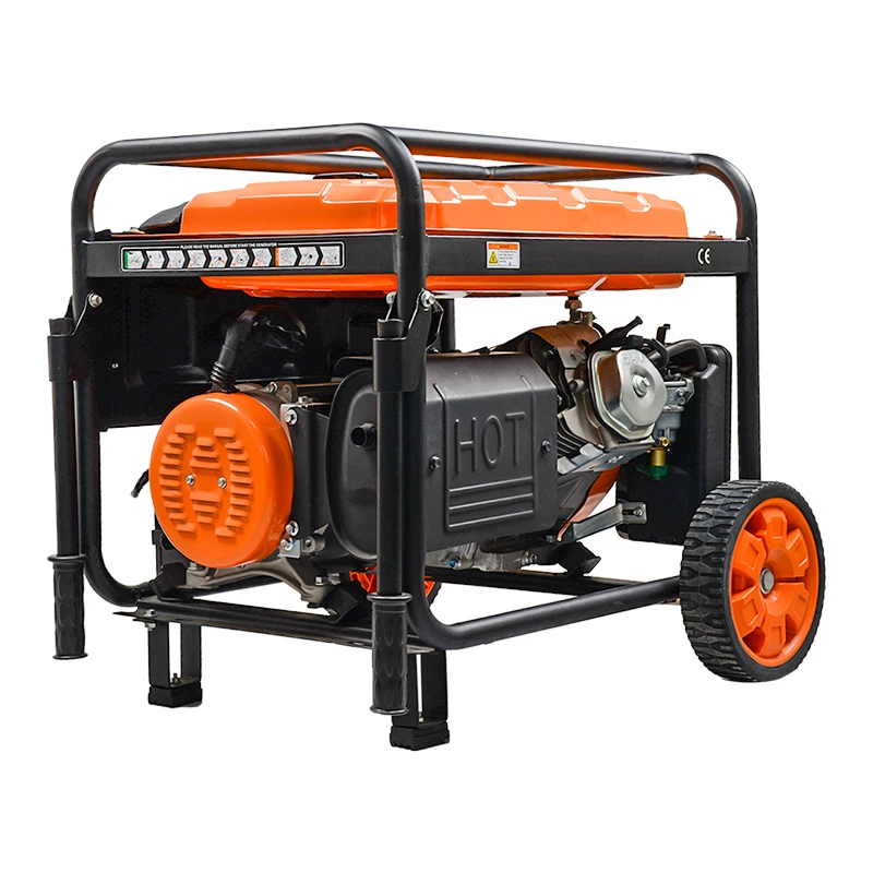 Hwasdan Single Phase Generator 8kva 8kw 8500w mini portable gasoline generator with wheel