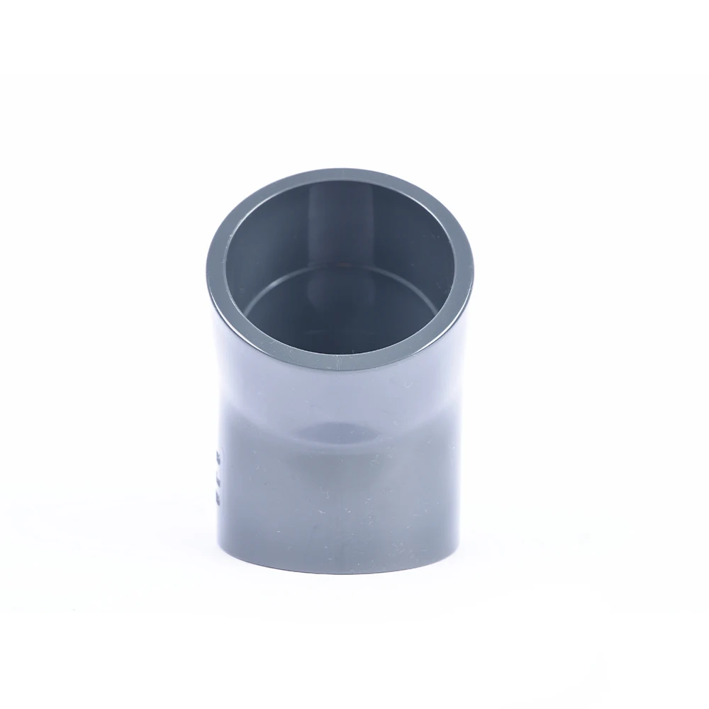 Санкинг 20-50 мм UPVC 45 градусов локтевой соединитель локоть PVC Grey водяная труба