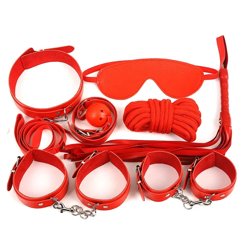 Vico 7 Pcs Popular Sex SM BDSM Slave Set Kits Bondage Sex Toys  for Men Couples and Women