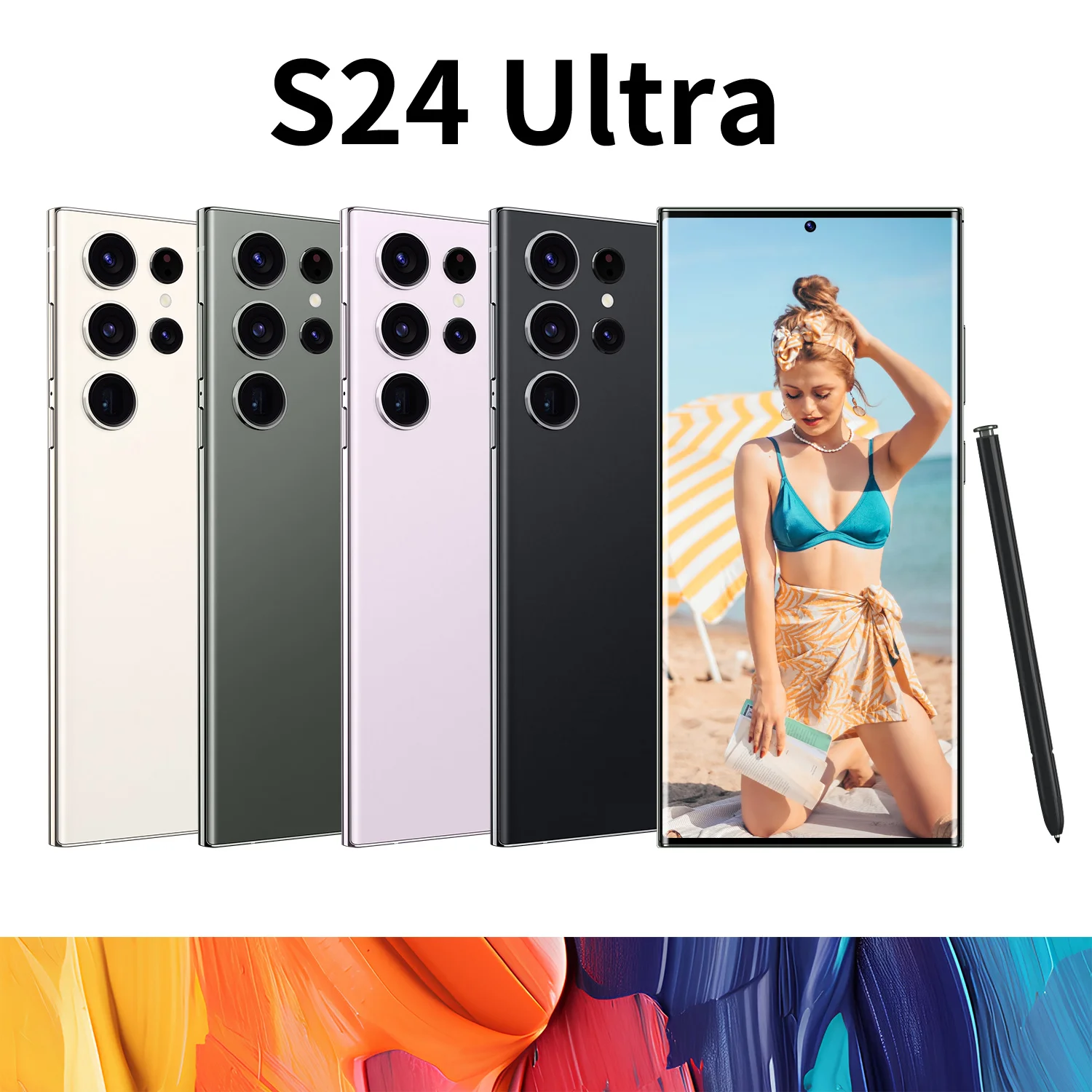Original S24 Ultra 5G Phone with 16GB 1TB Storage 3G & 4G Smartphone that Supports Google Play Social Apps