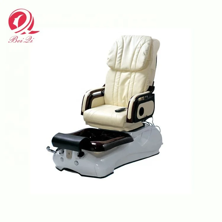 Cheap beauty salon furniture stylish chaise de massage foot spa pedicure chair with basin