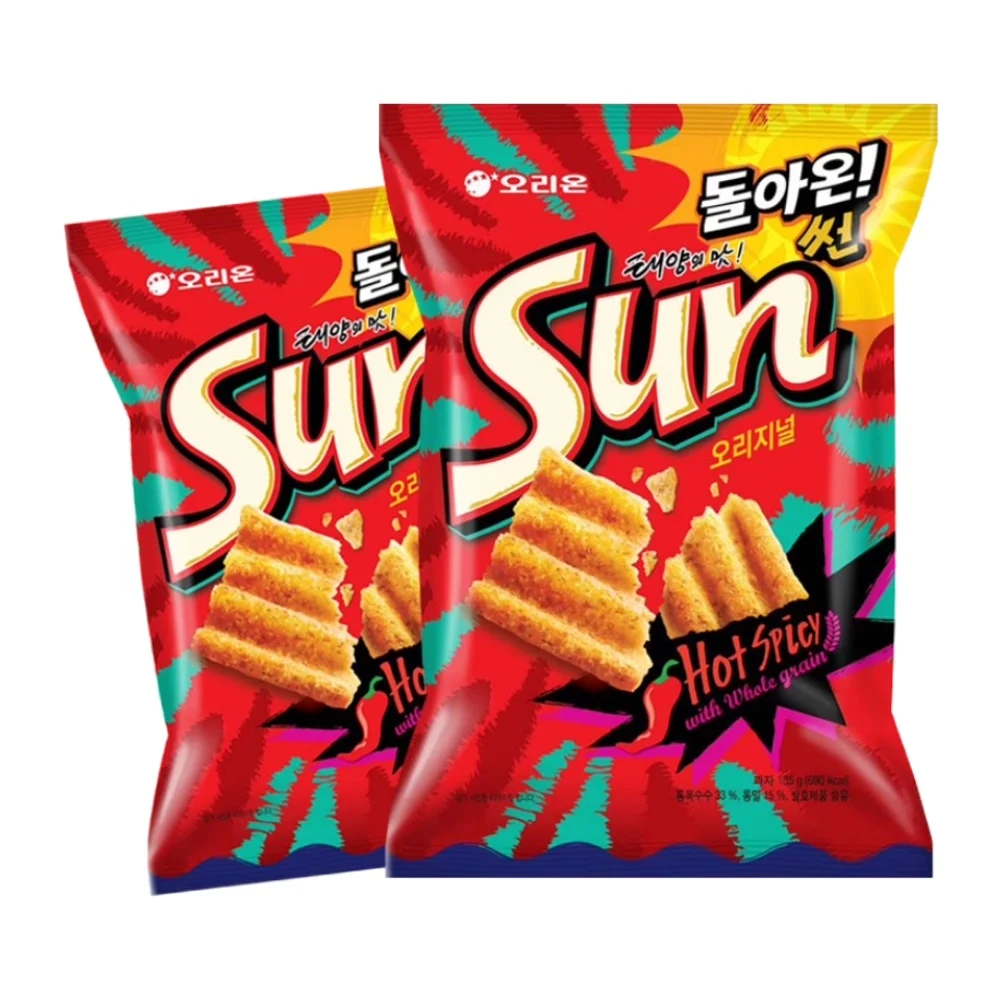popular  wholesale high quality Korean SNACKS potato chips Spicy corn chips 80g wavy potato chips crispy snacks
