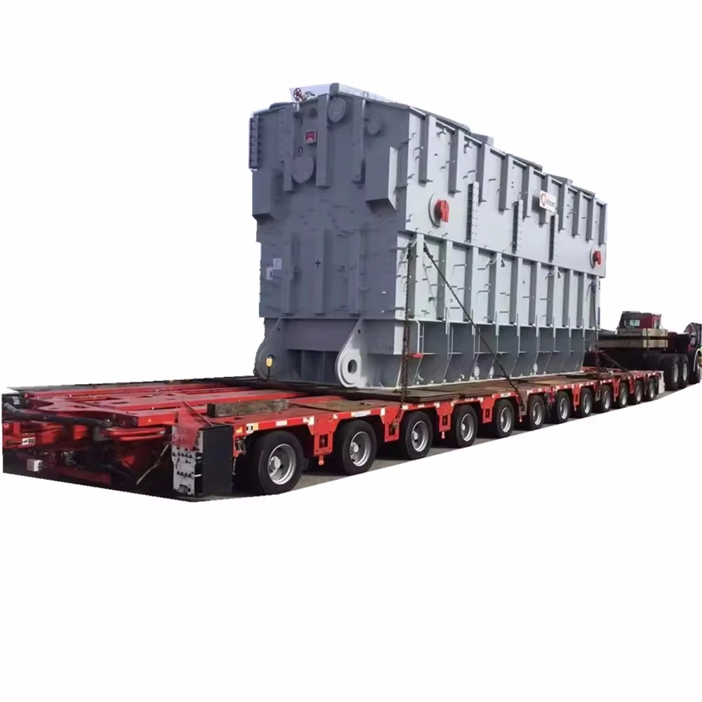 Flatbed Low Boy Nicolas Goldhofer Type 300 Ton Power Transformer Transport Hydraulic Modular Lowbed Trailer Truck