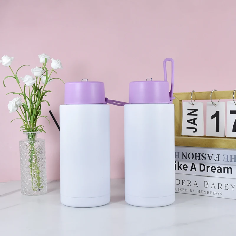 US warehouse stocked 34oz sublimation Water Bottles Insulated Metal Vacuum Flask Double Wall Stainless Steel Sport Water Bottle