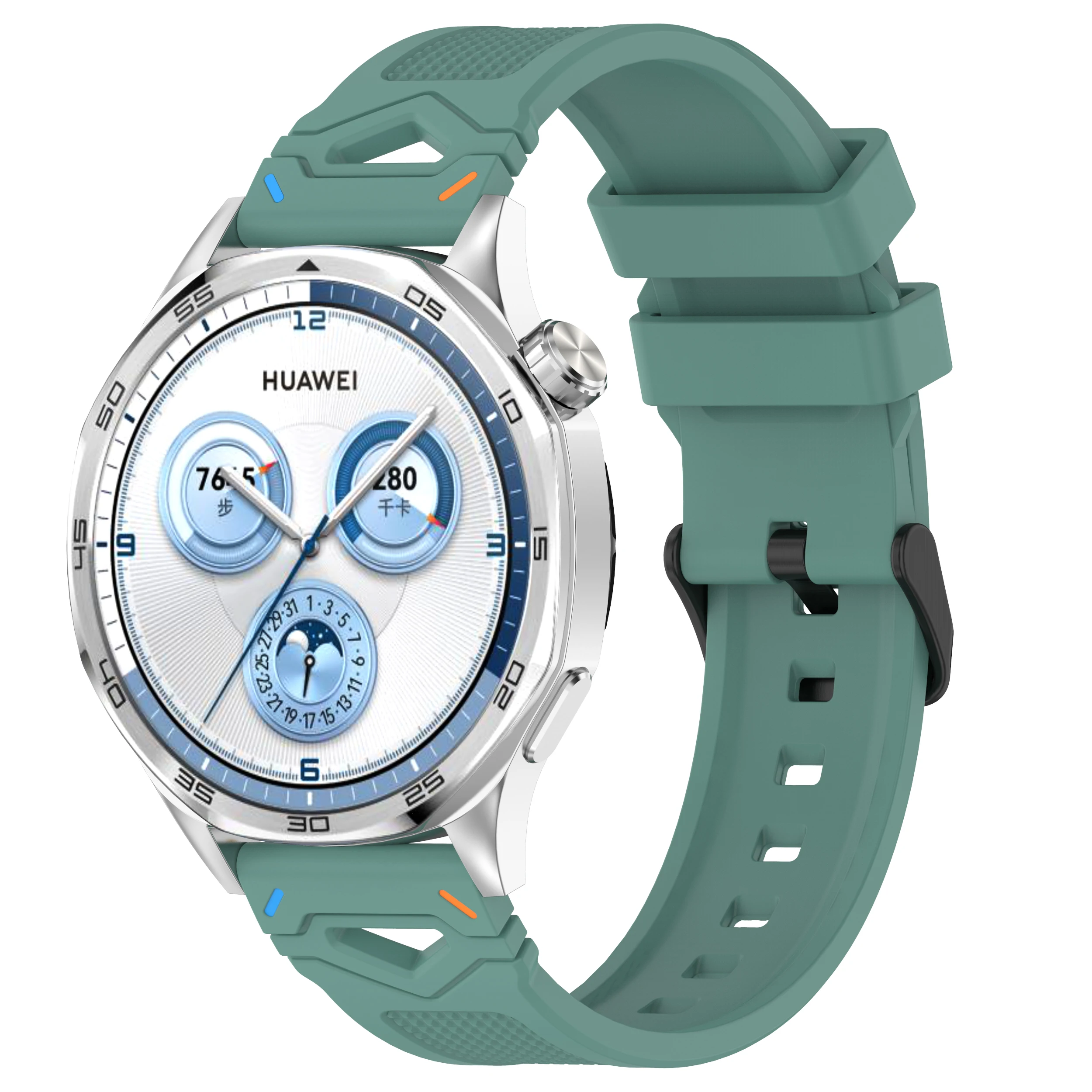 Топ модный силиконовый спортивный ремешок для 22 мм Galaxy Watch 7 65 4 Классический Huawei GT4 5Pro 41 46 часов