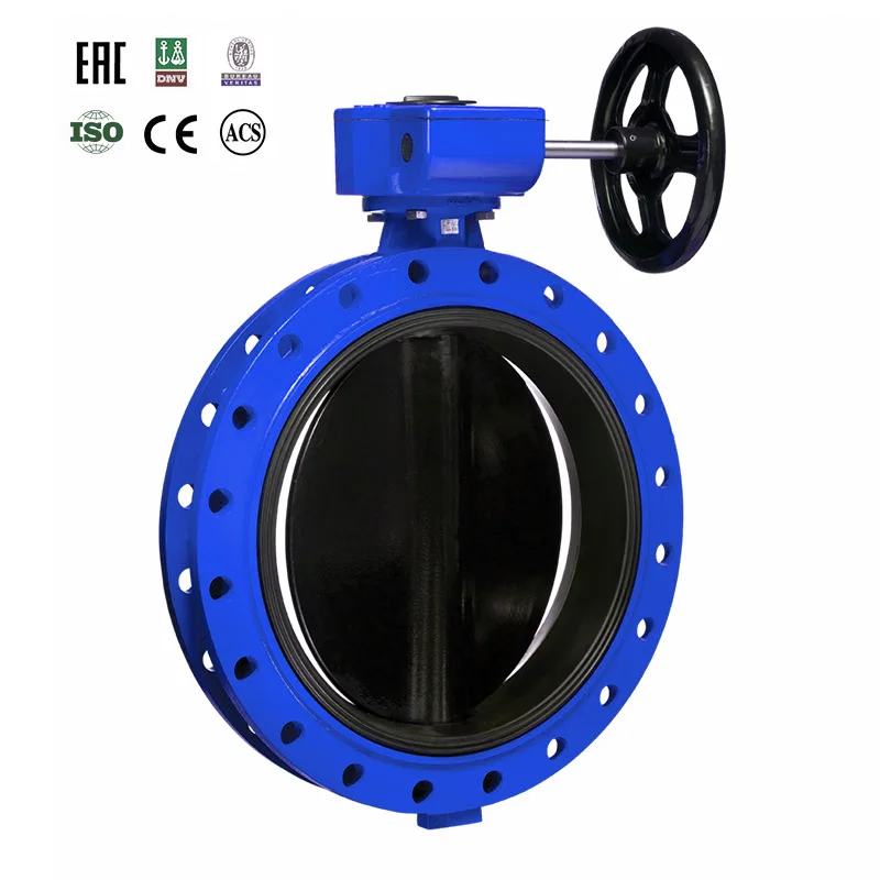 DN900 PN16 Cast Iron Butterfly Valve with Turbine Flange Conforming to DIN BS UNI ISO ANSI as JIS Standards