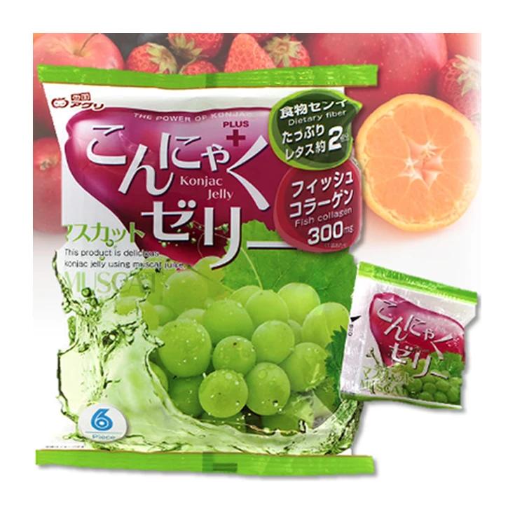  Konjac фруктовая чашка для винограда японское коллагеновое желе с диетическими